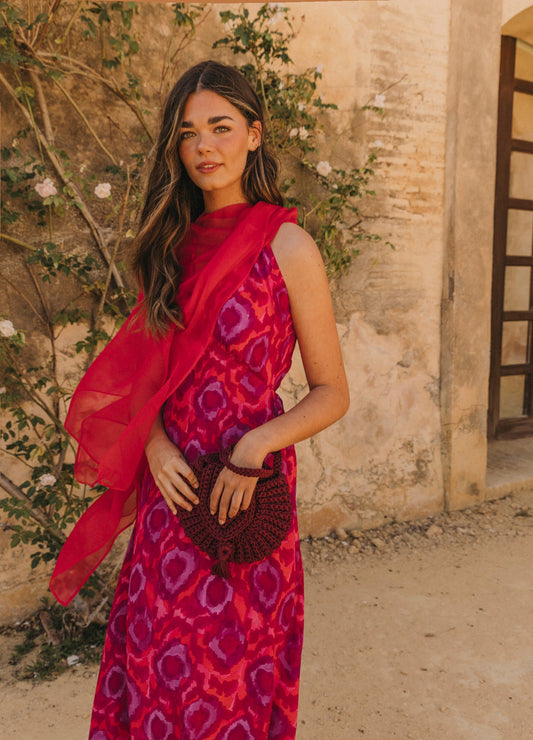 Isolda Natural Silk Cape